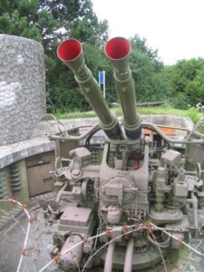 Langelandsfortet, luftskyts 40 mm. Bofors