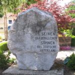 Grave og mindesten på Dybbøl Kirkegård, tysk mindesten