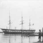 Fregatten Jylland i Århus 1909